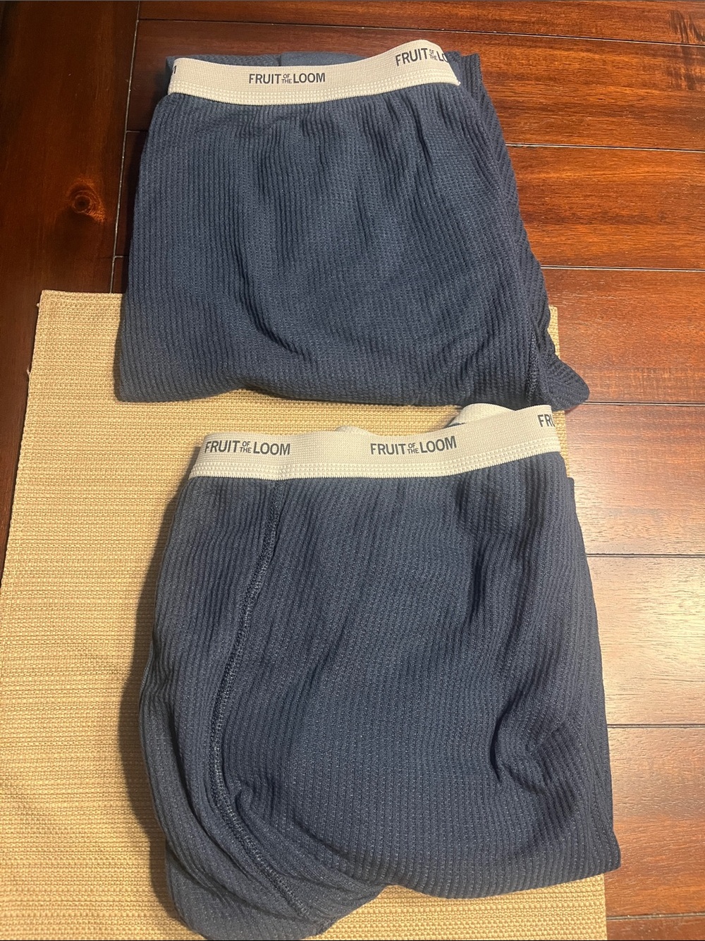 Items 77 .. 2 Classic Fruit of the loom waffle cut long John’s thermal large